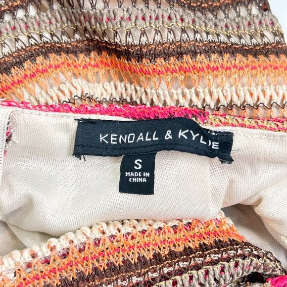 Kendall & Kylie Rainbow crochet halter neck mini dress - Picture 5 of 5